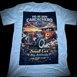 Playera de un Ford de 1932 custom en color rojo